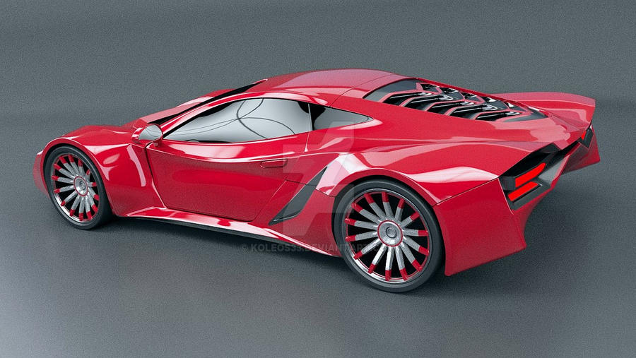 Hypercar rear view by koleos33 on DeviantArt