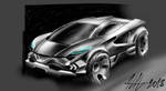 Futuristic vehicle concept sketch by koleos33