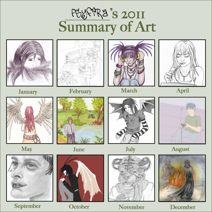 2011 Summary Of Art Meme by Psyfira