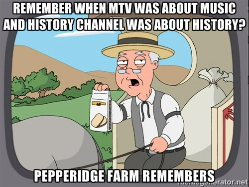 Pepperidge Farms remembers MTV and History Channel