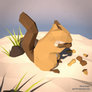 Squirrel (LowPoly) GIF