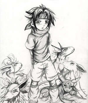 eh heh Sasuke and Pokemon