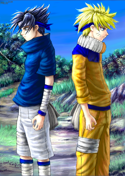 Sasuke and Naruto collab