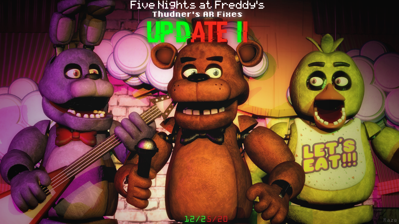 FNAF 1 Full HD Mod - All Animatronics / Extras (V1.2 Update) 