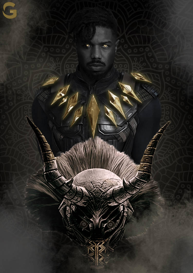 Killmonger Drawing Color Killmonger by vgGraphics on DeviantArt