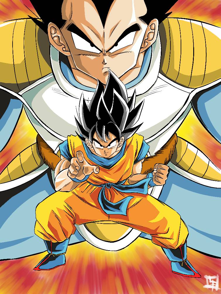 Dragon Ball Z Buu Saga Goku vs Majin Vegeta by Dan9997 on DeviantArt