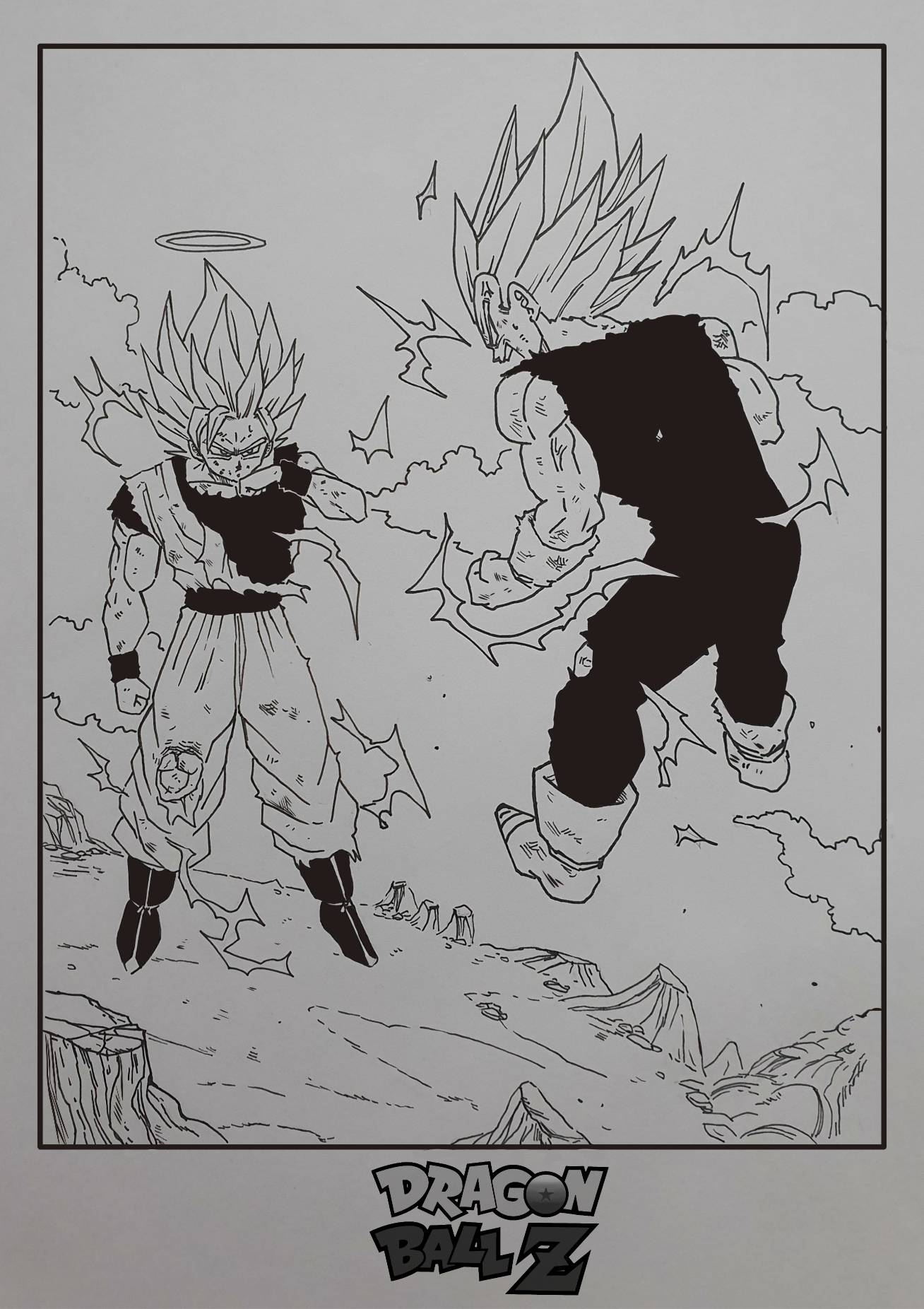 Goku vs Vegeta by TheOneNimbus on DeviantArt