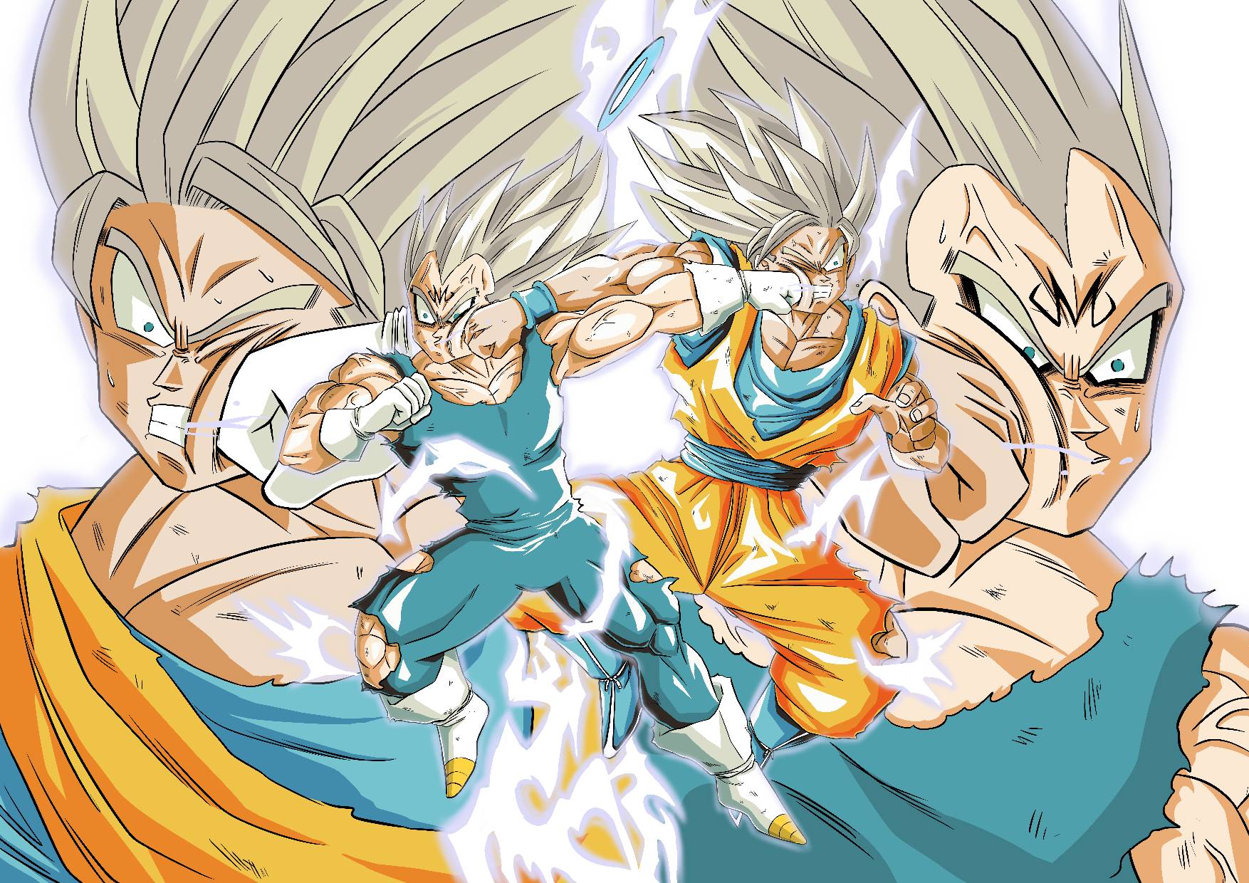 Goku vs Vegeta by TheOneNimbus on DeviantArt