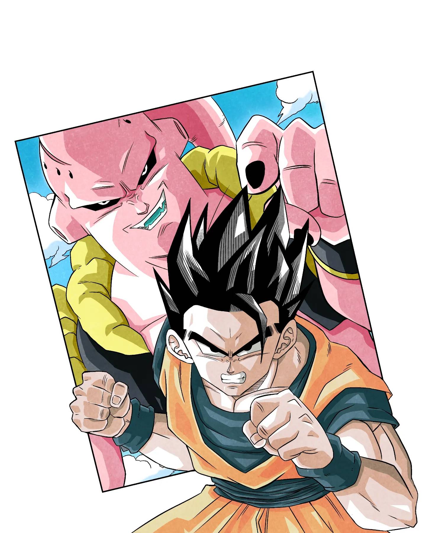 Dragon Ball Z Buu Saga Goku vs Majin Vegeta by Dan9997 on DeviantArt