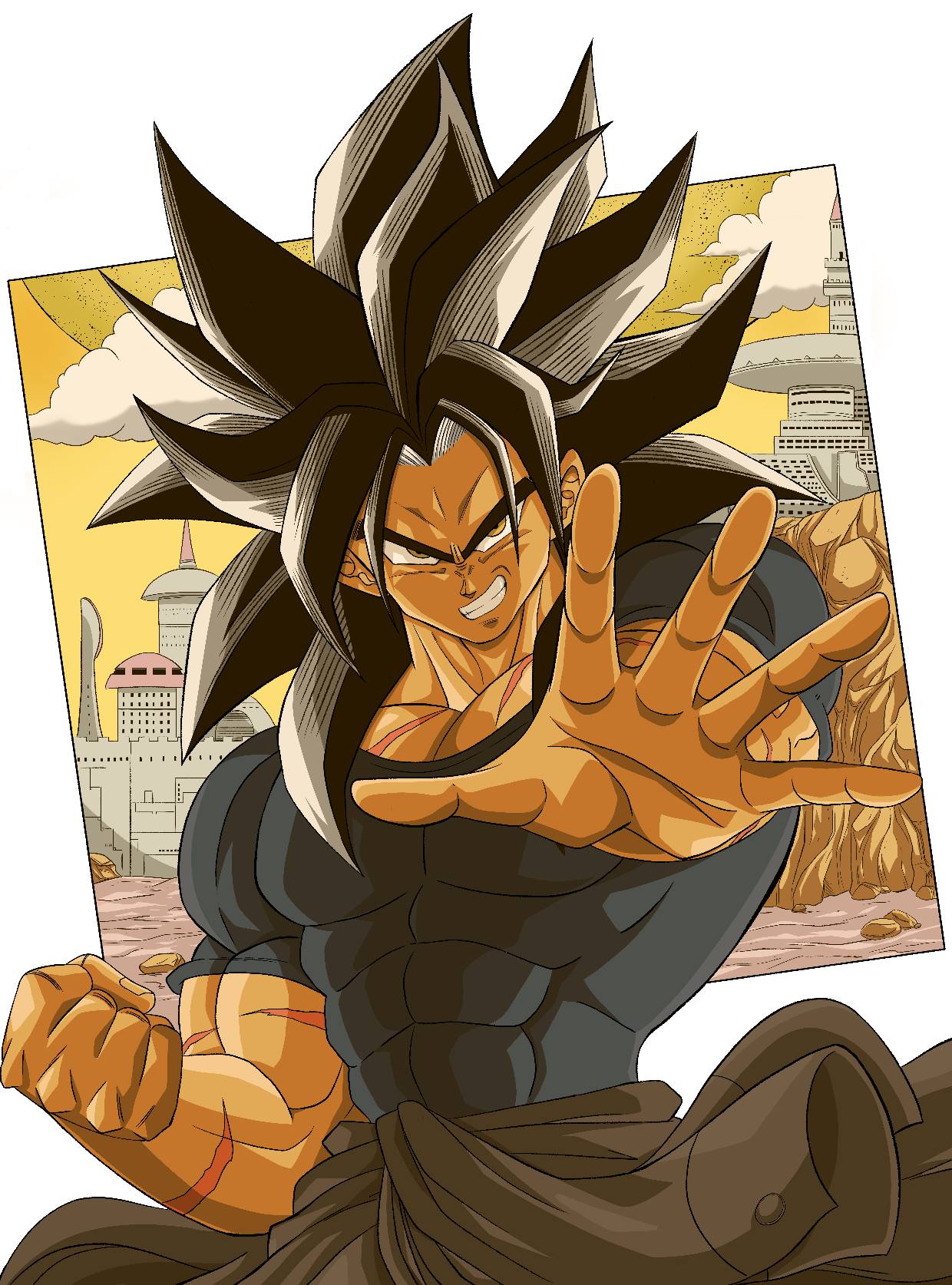 Goku vs Vegeta by TheOneNimbus on DeviantArt