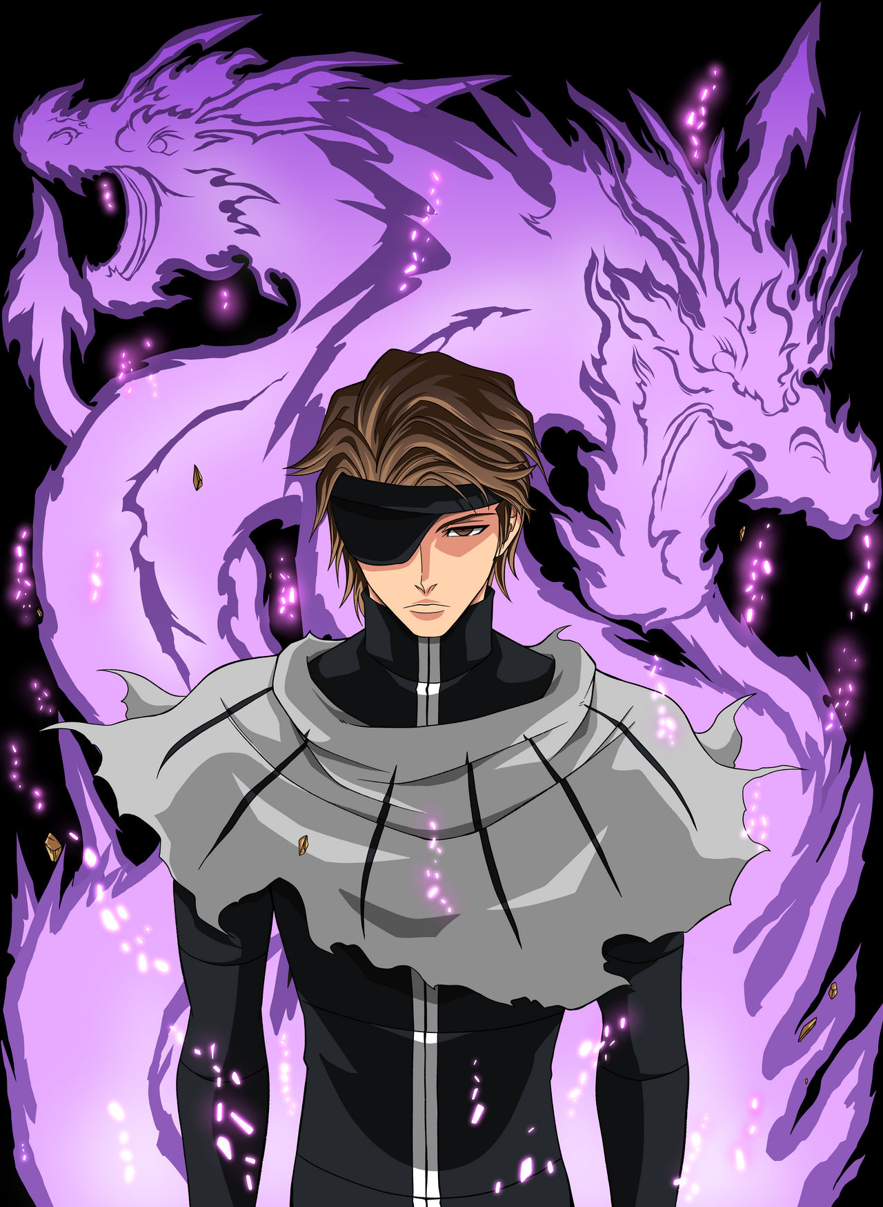 Aizen Aut Aizen (Commission) by TheOneNimbus on DeviantArt