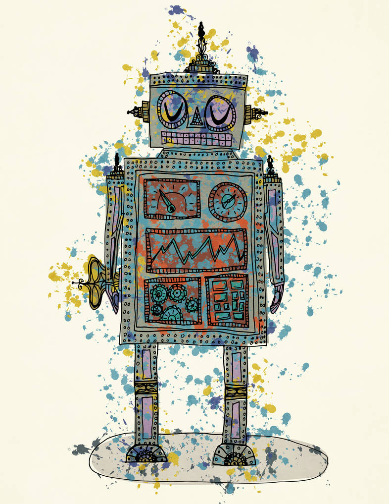 Robot Splatter by jamiemcniel on DeviantArt