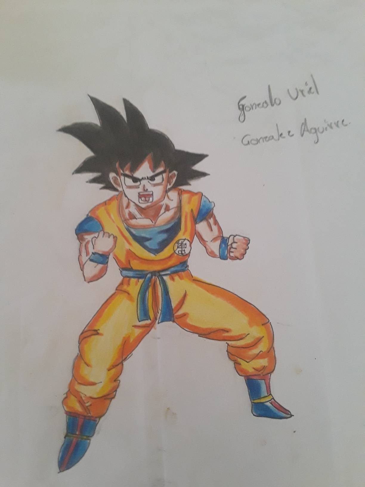 Goku en pose de batalla by Gonzalo897 on DeviantArt Goku en pose de batalla by Gonzalo897 on DeviantArt