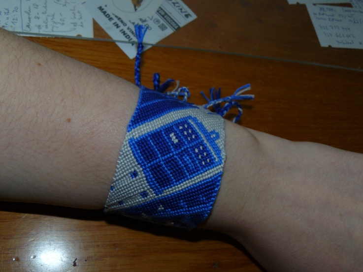 Tardis friendship bracelet