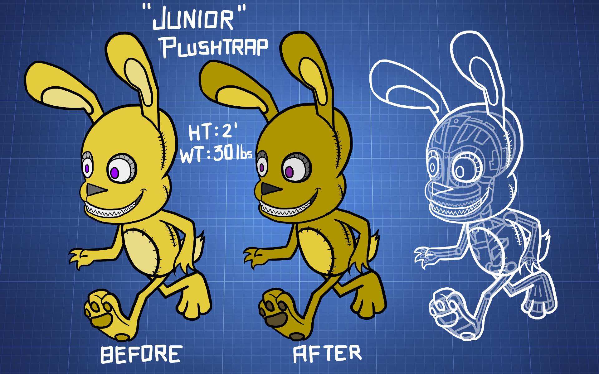 Plushtrap (Five Nights at Freddy's 4) by ArtyJoyful on DeviantArt