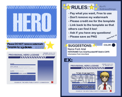 [MHA|BnHA] Provisional License Template (PWYW|F2U)