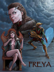 Freyja godness of war, beauty and passion(color)