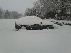 my car under snow