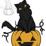 DA cat and Jack-O-Lantern tutorials