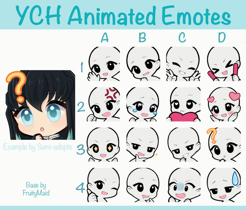 YCH Animated Emotes - OPEN by Sumikailu-Adopts on DeviantArt