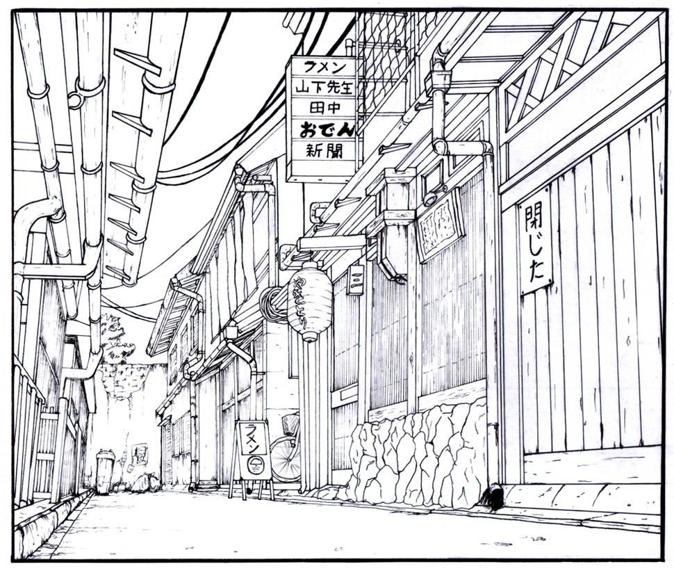 Alley Manga Background By Gene24manga On Deviantart Alley Manga Background By Gene24manga On Deviantart