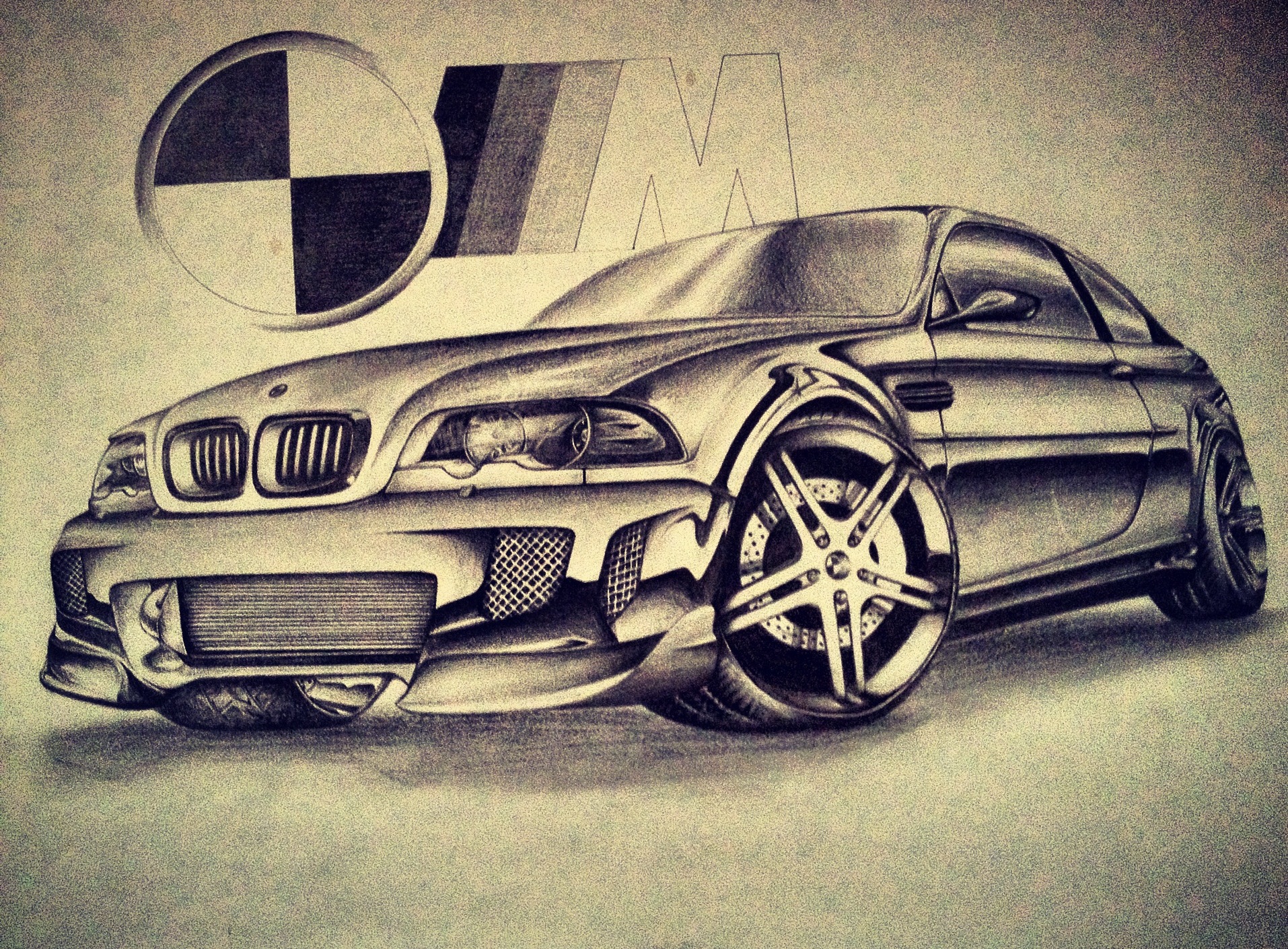 How To Draw A Bmw M3 Step By Step