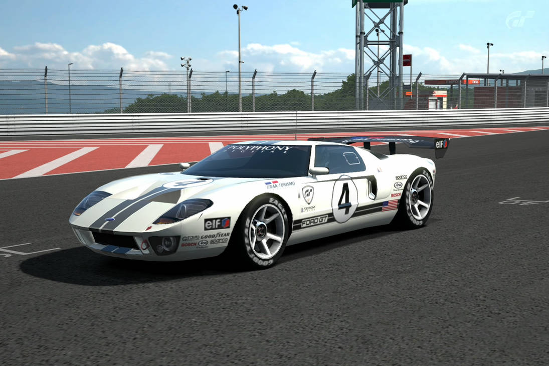 102505 Ford GT LM Race Car Spec II designed by Gran Turismo PAINTED  BODY(200mm)