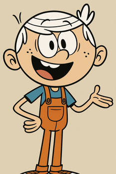Lincoln Loud in overall 11