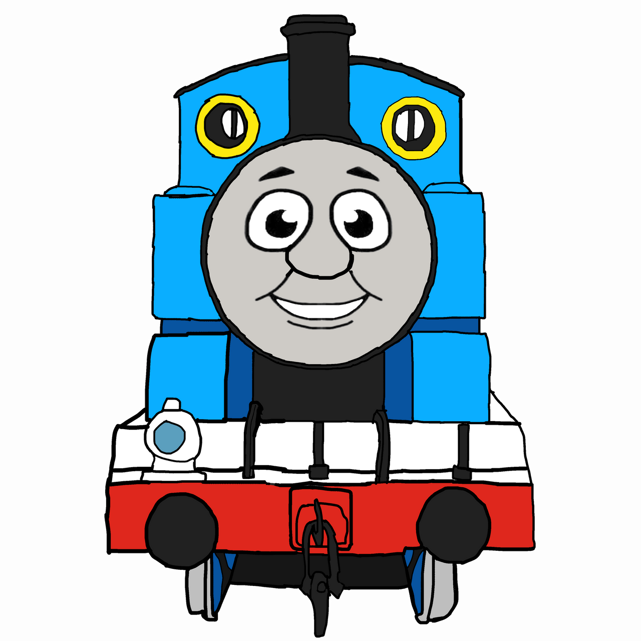 Less Detailed Thomas Thomas (Front) V2 by mrAadenstudios on DeviantArt