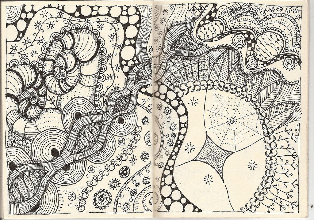 Abstract Tangle Patterns Drawtober: Tangle Abstract by RosettaYume on DeviantArt