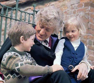 Jon Pertwee and his two Childrens