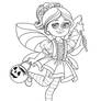 Drawtober 2023: A Girl in Fairy Costume