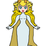 Peach - Older Mermaid Princess (Gold)