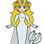 Peach - Older Mermaid Princess (Silver)