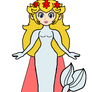 Peach - Older Mermaid Princess (Red-Scarlet)