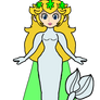 Peach - Older Mermaid Princess (Green)