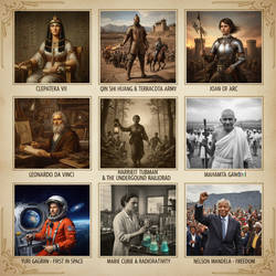 Generate A Multi-image Collage Of Great Random His