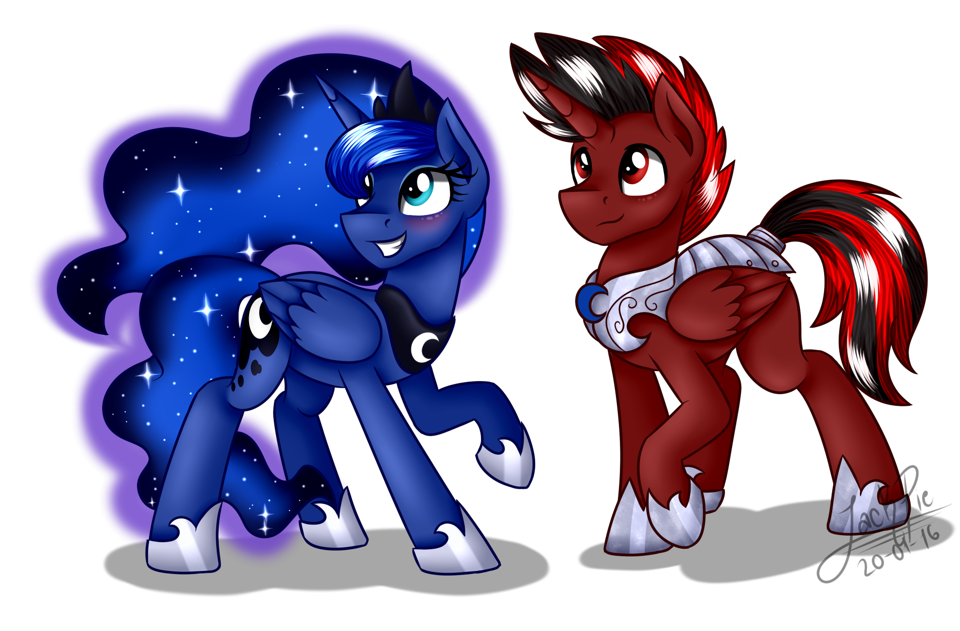 Fowac and Princess Luna [Commission]