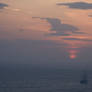 Tall Ship Sunset Oia