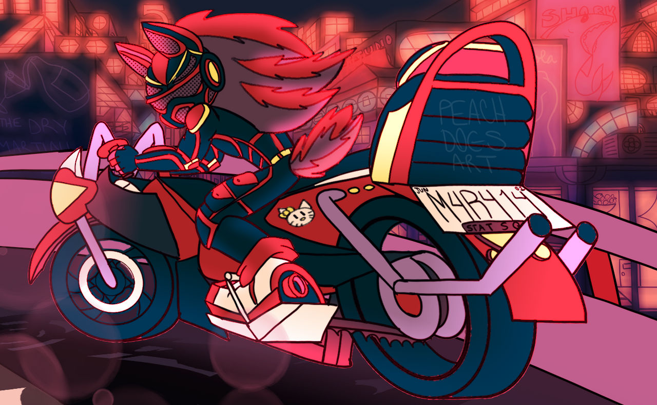 Deviantart Riding Motorcycle Shadow on a Motorcycle (Version 2) by peachdoesart on DeviantArt