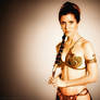 Carrie Fisher Slave Girl Princess XIII Colourized