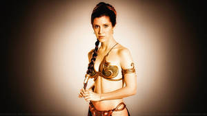 Carrie Fisher Slave Girl Princess XIII Colourized