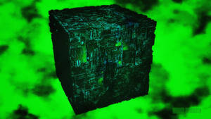 Borg Cube in Fluidic Space
