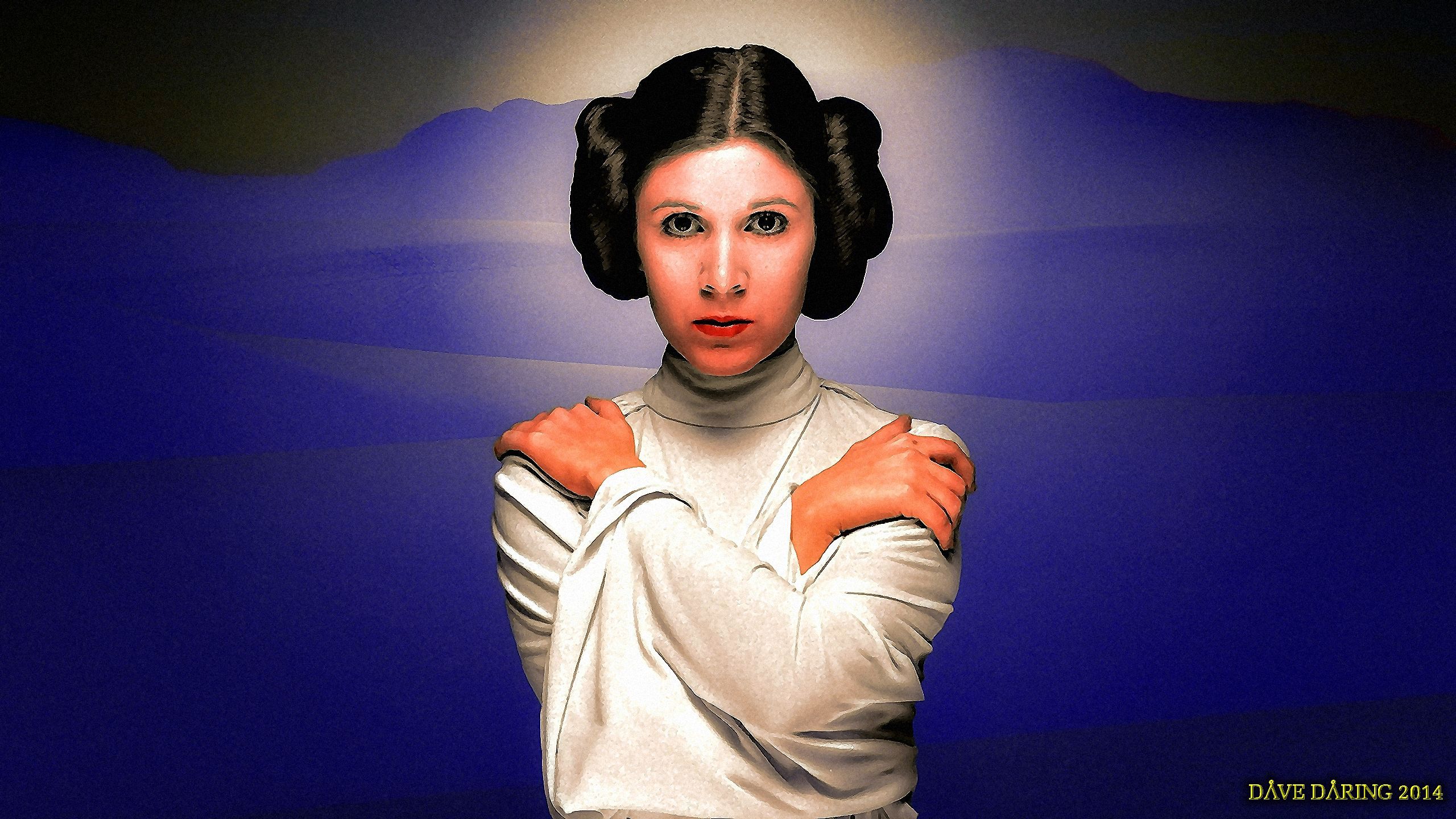 Carrie Fisher Princess Leia XLIII paint Colour