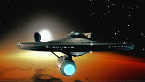Enterprise over Vulcan