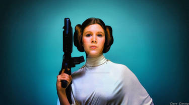 Carrie Fisher Princess Leia XV Painting