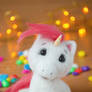 Unicorn named Bella, miniature