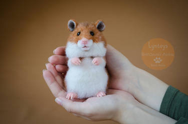 Hamster, needle-felted sculpture