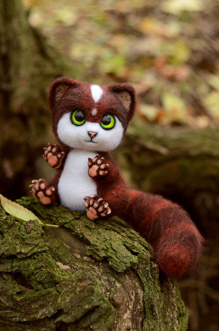 Linnet Toy Lyncat Saenes, needlefelting toy 2 by Lyntoys on DeviantArt