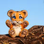 Tiger Needle Felted Charlie